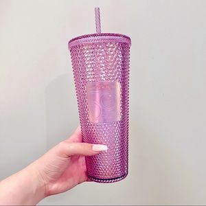 Disney World Pink Studded Starbucks 50th Anniversary Tumbler
